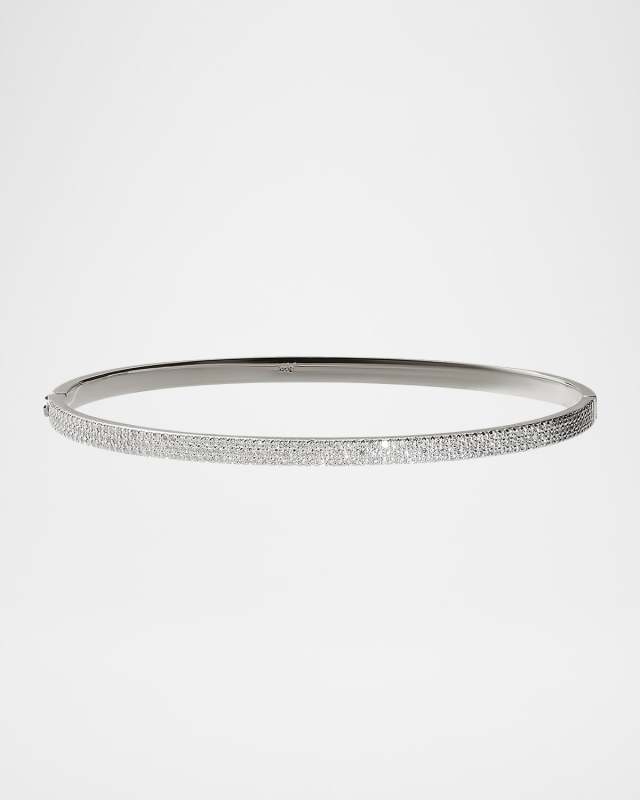 Flawless Vanity Hinge Diamond Bangle